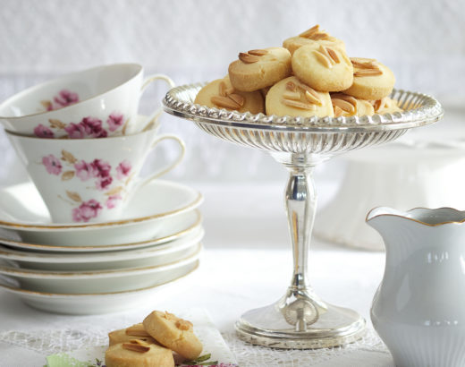 Cookies made of butter, flour and sugar.