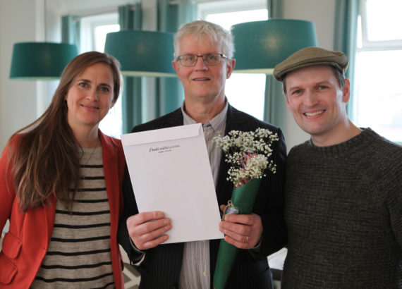 Sigfús, the owner of The Grímsbær Bread House, gets a special acknowldgement for making excellent wholewheat sourdough bread, and for being a pioneer in sourdough baking in Iceland.