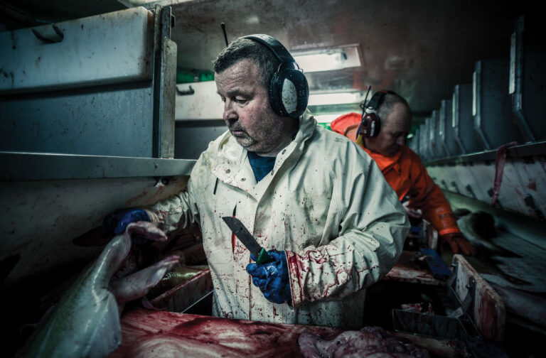 Icelandic Fisherman at sea